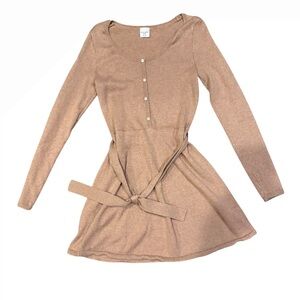 Abercrombie Kids Tan Knit Sweater Dress